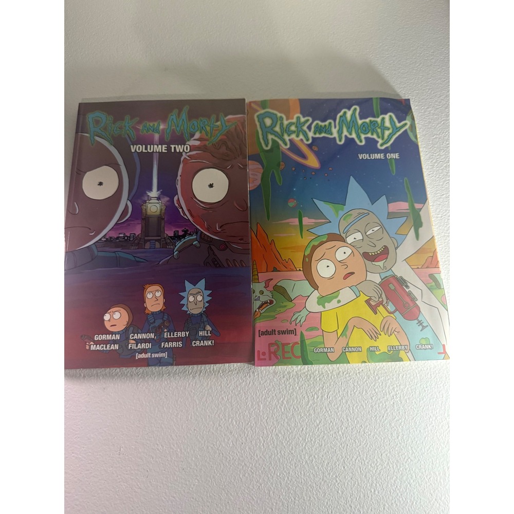 Rick and Morty Volume 1 & 2 Graphic Novel Set Oni Press Adult Swim Comic Books
